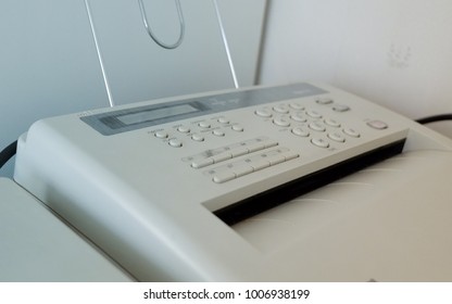 fax machine close up. office equipment.