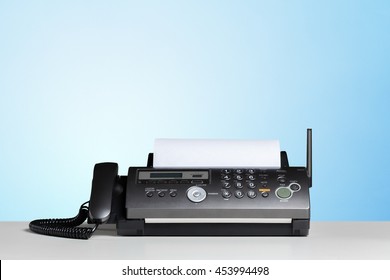 Fax machine, communication - Shutterstock ID 453994498