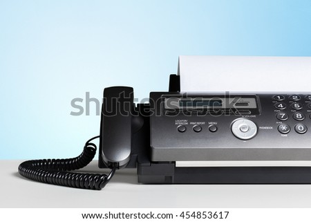 Fax machine, communication