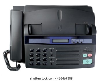 Fax Machine Equipment Object Technology Black Paper Business Vintage Copy Office Document Telephone