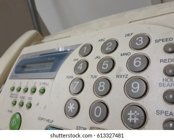  Fax Machine On The Table,vintage  Fax