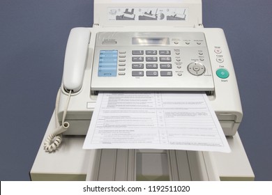 The fax machine for Sending documents in the office concept equipment needed in office - Shutterstock ID 1192511020