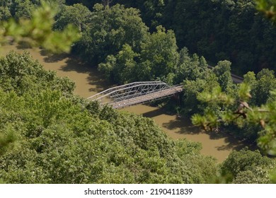 Fayette Station Bridge At New River National Park