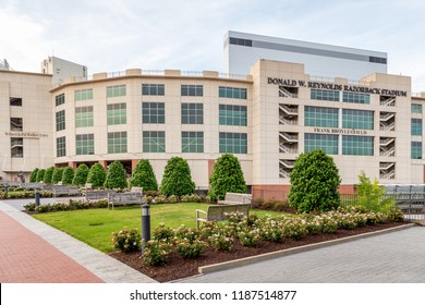 FAYETTEVILLE, AR/USA - JUNE 7, 2018: Donald W. Reynolds Razorback Stadium And Frank Broyles Field.