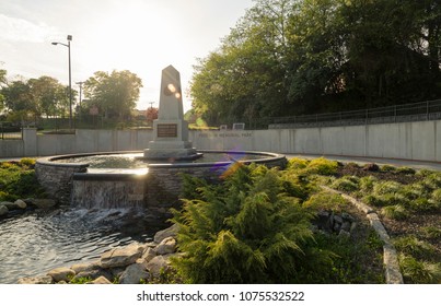 FAYETTEVILLE, NC - March 28, 2012: Freedom Park Dedicated To Cumberland County Armed Forces Veterans In Rememberance Of Their Sacrifice