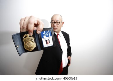 An FBI Agent With A Badge.