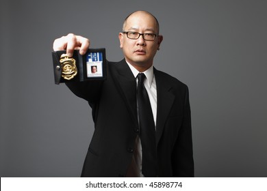 FBI Agent With Badge.