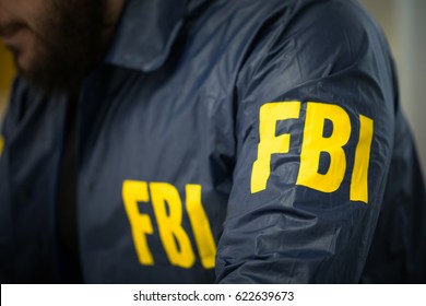 FBI Agent Man In His Office In Uniform, Part Of