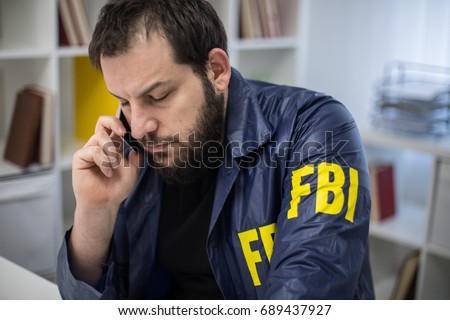 FBI agent in office