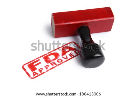 FDA APPROVED stamp and rubber stamper