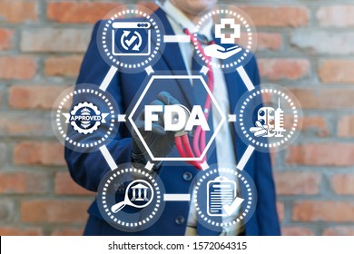 FDA Food and Drug Administration. Certified Control Department Nutrition Drugs Concept.
