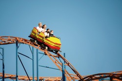Fear And Emotions In Girls And Women On The Roller Coaster Ride.