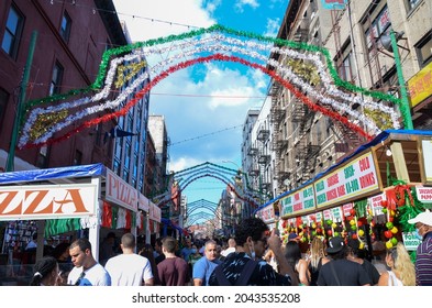 The Feast Of San Gennaro Returned To New York City On September 18, 2021; An Italian-American Festival Takes Place In Little Italy Of New York City To Celebrate Italian Heritage In The City.