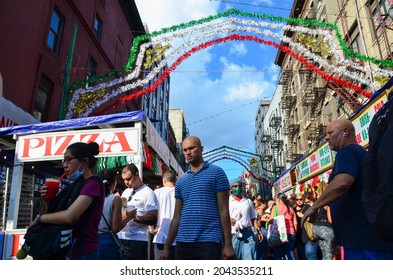 The Feast Of San Gennaro Returned To New York City On September 18, 2021; An Italian-American Festival Takes Place In Little Italy Of New York City To Celebrate Italian Heritage In The City.