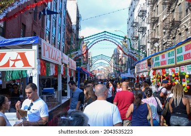 The Feast Of San Gennaro Returned To New York City On September 18, 2021; An Italian-American Festival Takes Place In Little Italy Of New York City To Celebrate Italian Heritage In The City.