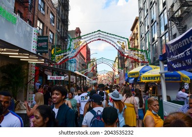 The Feast Of San Gennaro Returned To New York City On September 18, 2021; An Italian-American Festival Takes Place In Little Italy Of New York City To Celebrate Italian Heritage In The City.