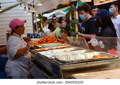 The Feast Of San Gennaro Returned To New York City On September 18, 2021; An Italian-American Festival Takes Place In Little Italy Of New York City To Celebrate Italian Heritage In The City.