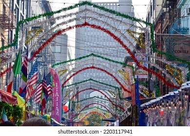 The Feast Of San Gennaro Returned To New York City On September 17, 2022; An Italian-American Festival Takes Place In Little Italy Of New York City To Celebrate Italian Heritage In The City.