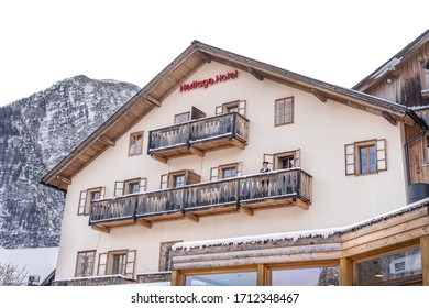 Feb 6, 2020 - Hallstatt, Austria: Snowy Hotel Heritage Balcony Facing The Lake In Hallstatt