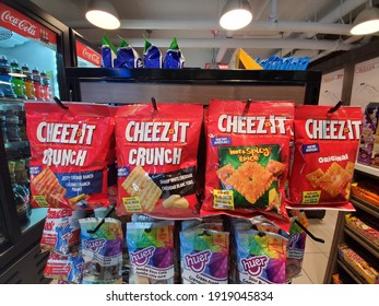 February 17th 2021 Burnaby British Columbia Canada Cheez It And Snacks On Display In Grocery Store 