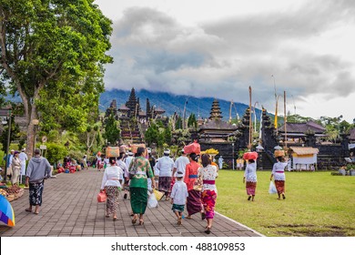February 2014,Bali ,Indonesia :Besakih complex Pura Penataran Agung , hindu temple of Bali, Indonesia