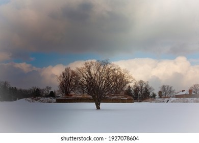 A February, 2021 Walk On The Grounds Of The Historic Fort Erie, On The Canadian Side Of The Niagara River, Directly Across From Buffalo, NY