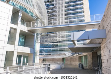 February 21, 2018 San Jose / CA / USA - Architectural Detail Of The City Hall Complex In Downtown San Jose, Silicon Valley