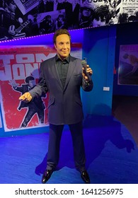 February 5, 2020, Madame Tussauds Wax Museum In Blackpool, Lancashire, England. Wax Figure Of Thomas John Woodward, Known Professionally As Tom Jones, Is A Welsh Singer. 
