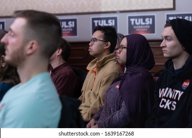 February 8, 2020, Somersworth, New Hampshire: Democratic Candidate Tulsi Gabbard Speaks At The Vetrans Of Wars Dumont-Lessard #4485.