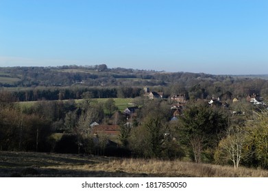 February Landscape Of The South Downs, Hampshire 