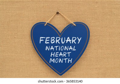 February National Heart Month Canvas Board