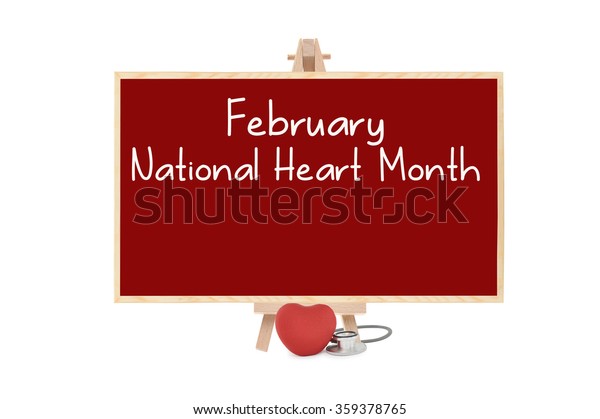 February National Heart Month Red Board Stock Photo 359378765 ...