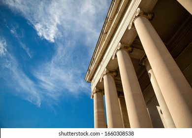 Federal building and a beautiful blue sky. - Shutterstock ID 1660308538
