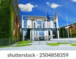 The Federal Chancellery in Berlin is the official seat and residence of the chancellor of Germany as well as their executive office, the German Chancellery. 