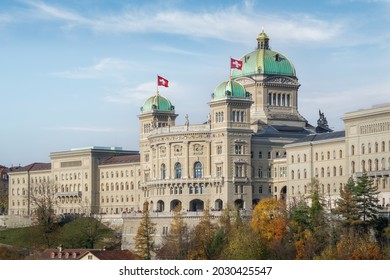 Federal Palace of Switzerland (Bundeshaus) - Switzerland Government Building house of the Federal Assembly and Federal Council - Bern, Switzerland