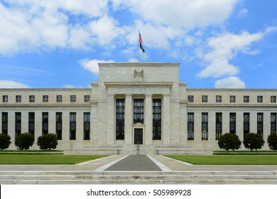Federal Reserve Building is the headquarter of the Federal Reserve System and 12 Federal Reserve Banks, Washington DC, USA.