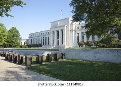 Federal Reserve Building In Washington DC In The Morning