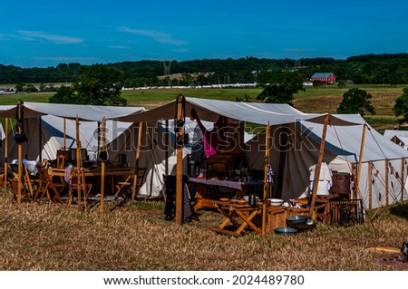 Federal Soldiers Camp, Gettysburg 150th Reenactment, July 2013
