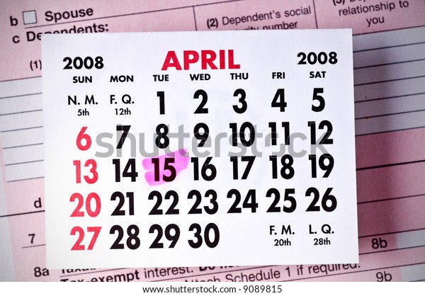 Federal Tax Form Below Calendarapril 2008 Transportation