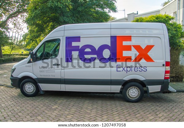 FedEx\
Company Van At Amsterdam The Netherlands\
2018