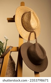 Fedora Hat. Fedora Hat background. Unisex Wide Brim Fedora Hats with Belt Buckle. Panama Trilby Hat. Headdress, Headgear, Head Wear. Fashionable Hats. stylish hats.