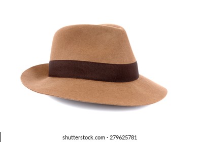 Fedora Hat, Isolated, Side View