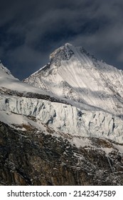 Fee Glacier In The Pennine Alps. Switzerland