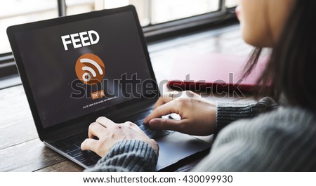 Feed RSS Internet Network Technology Web Concept
