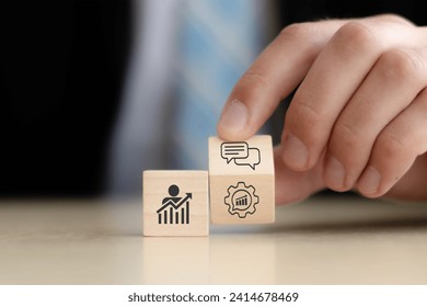 Feedback and coaching, performance management concept. Providing constructive criticism and guidance to employees, helping improve skills, 
productive and engaged workforce, improving job performance 