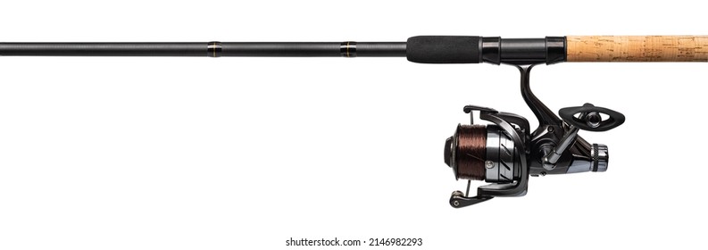 Feeder Rod For Fishing Isolated On White Background 