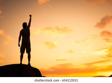 388 Fist pump silhouette Images, Stock Photos & Vectors | Shutterstock