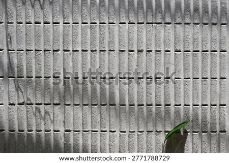 Feeling when seen.Linkage of light texture and shodow of concreate wll.