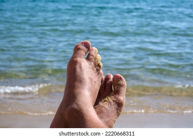 Feet Up At The Beach 