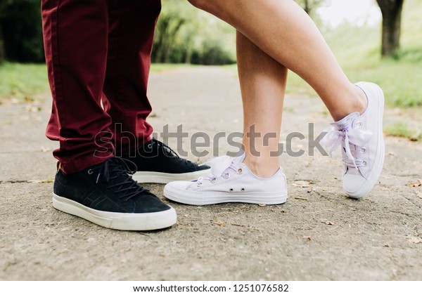 bride and groom sneakers